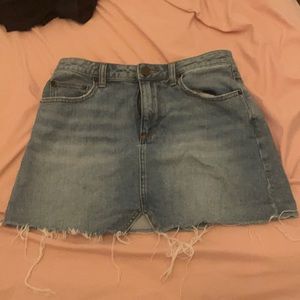 Denim mini skirt